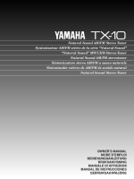 Yamaha TX-10-RDS - Owners Manual